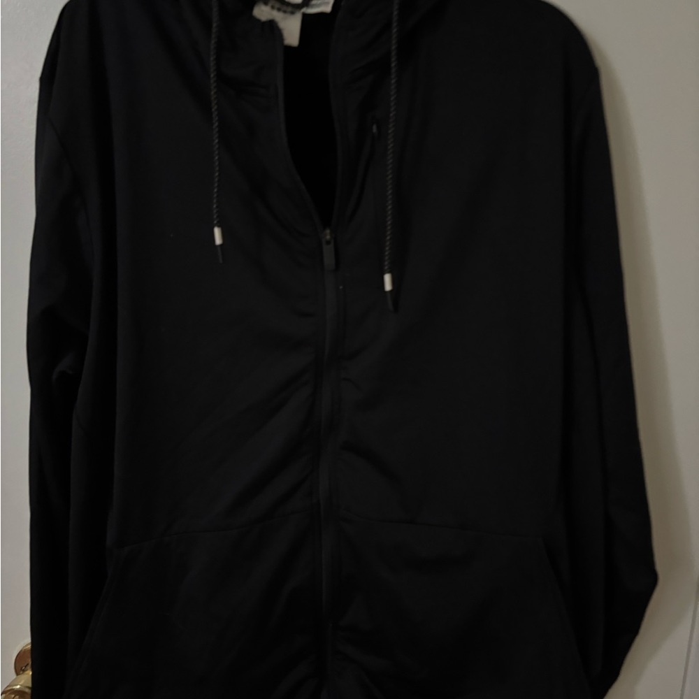 Diadora Black zip-up sweater